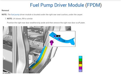 The entire fuel pump module will need to be replaced. . L5p fuel pump driver module location